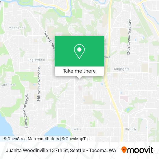 Mapa de Juanita Woodinville 137th St