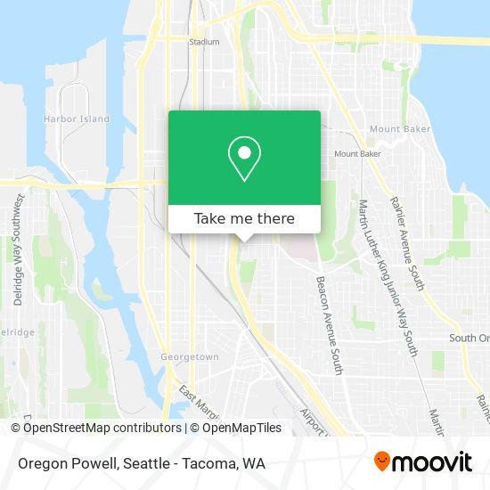 Mapa de Oregon Powell
