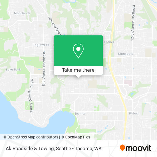 Ak Roadside & Towing map