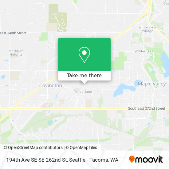 Mapa de 194th Ave SE SE 262nd St