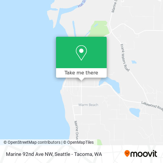 Marine 92nd Ave NW map