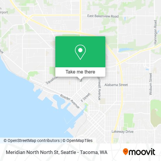 Mapa de Meridian North North St