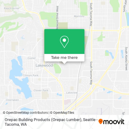 Orepac Building Products (Orepac Lumber) map