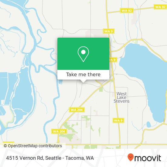 Mapa de 4515 Vernon Rd, Lake Stevens, WA 98258