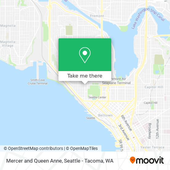 Mercer and Queen Anne map