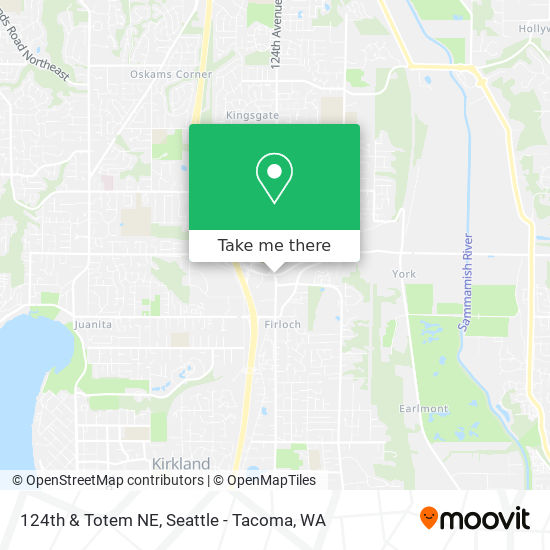 124th & Totem NE map