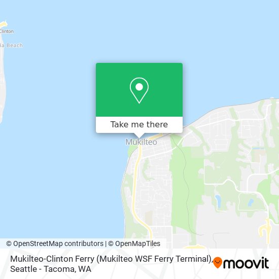 Mukilteo-Clinton Ferry (Mukilteo WSF Ferry Terminal) map