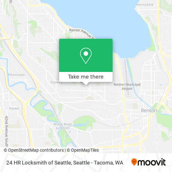Mapa de 24 HR Locksmith of Seattle