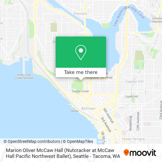 Marion Oliver McCaw Hall (Nutcracker at McCaw Hall Pacific Northwest Ballet) map