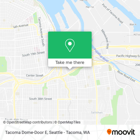 Tacoma Dome-Door E map