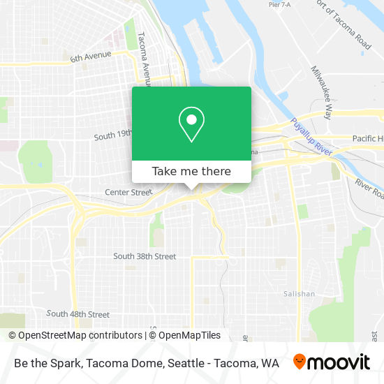 Be the Spark, Tacoma Dome map