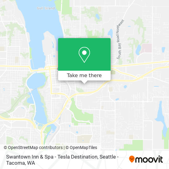 Swantown Inn & Spa - Tesla Destination map