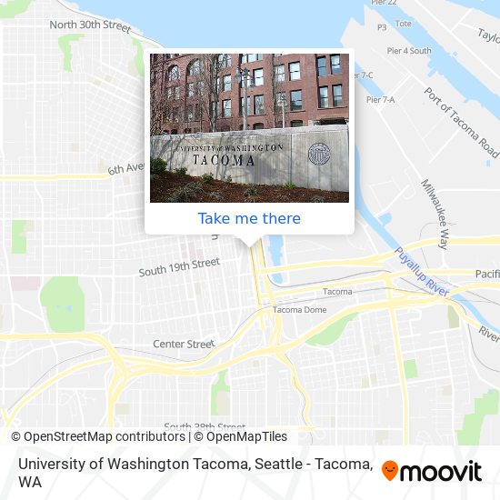 University of Washington Tacoma map