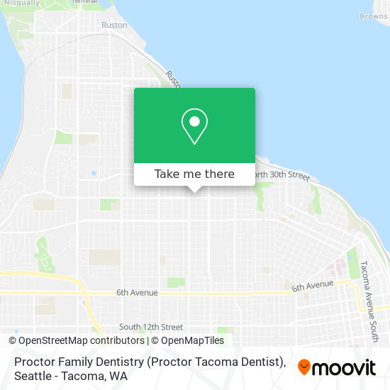 Mapa de Proctor Family Dentistry (Proctor Tacoma Dentist)