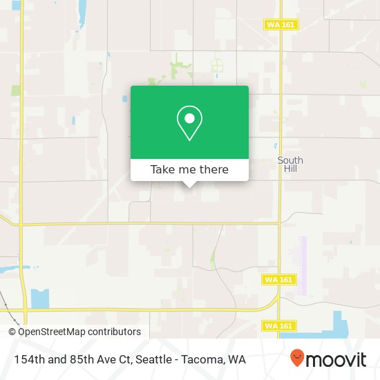 Mapa de 154th and 85th Ave Ct, Puyallup, WA 98375