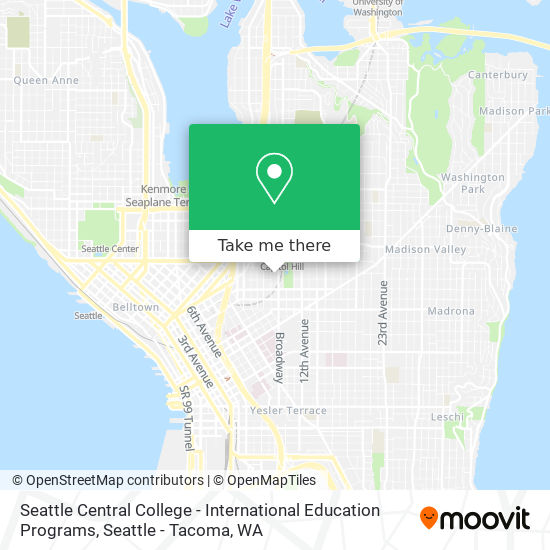 Seattle Central College - International Education Programs map