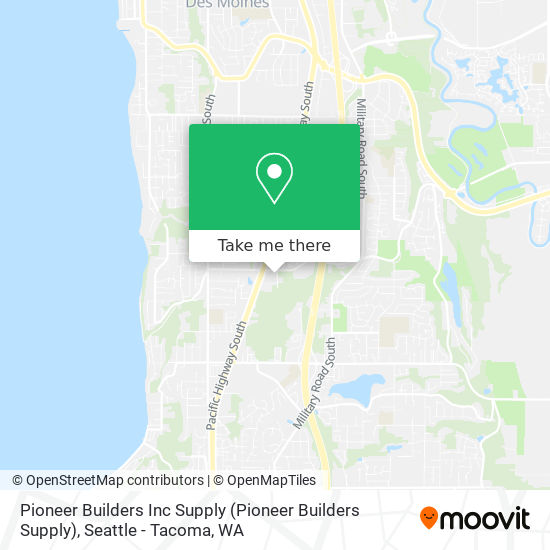 Mapa de Pioneer Builders Inc Supply