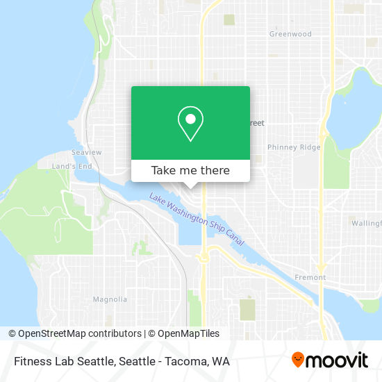 Fitness Lab Seattle map
