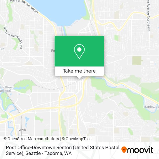 Mapa de Post Office-Downtown Renton (United States Postal Service)