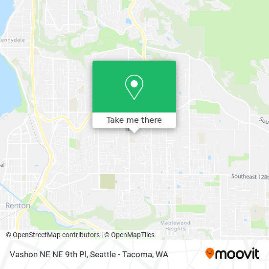 Vashon NE NE 9th Pl map