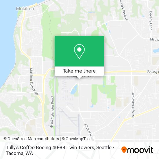 Mapa de Tully's Coffee Boeing 40-88 Twin Towers