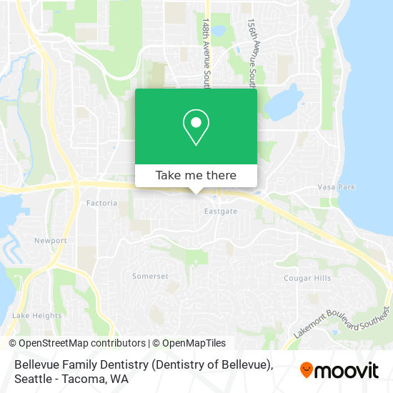 Mapa de Bellevue Family Dentistry (Dentistry of Bellevue)