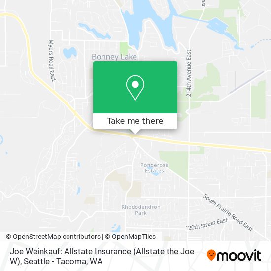 Joe Weinkauf: Allstate Insurance (Allstate the Joe W) map