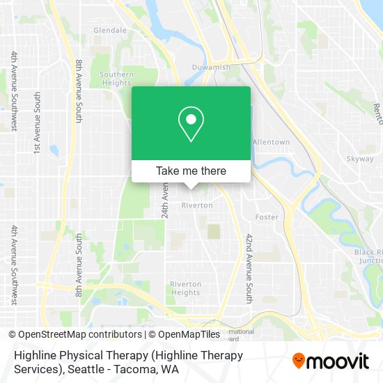 Mapa de Highline Physical Therapy (Highline Therapy Services)