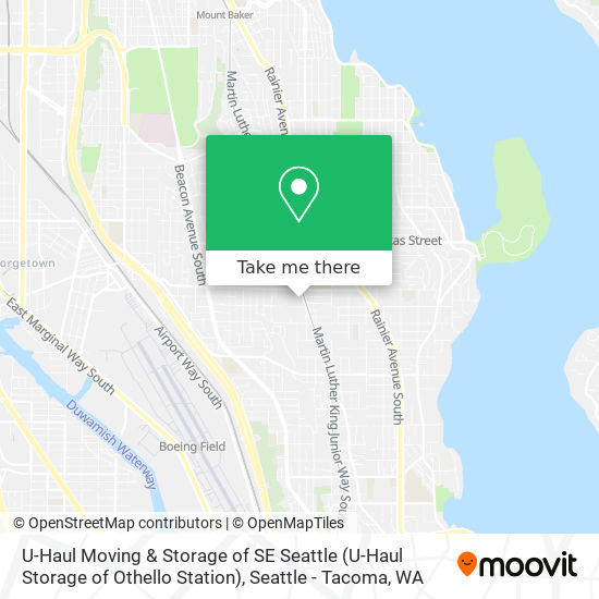 U-Haul Moving & Storage of SE Seattle (U-Haul Storage of Othello Station) map