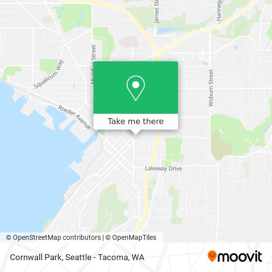 Mapa de Cornwall Park