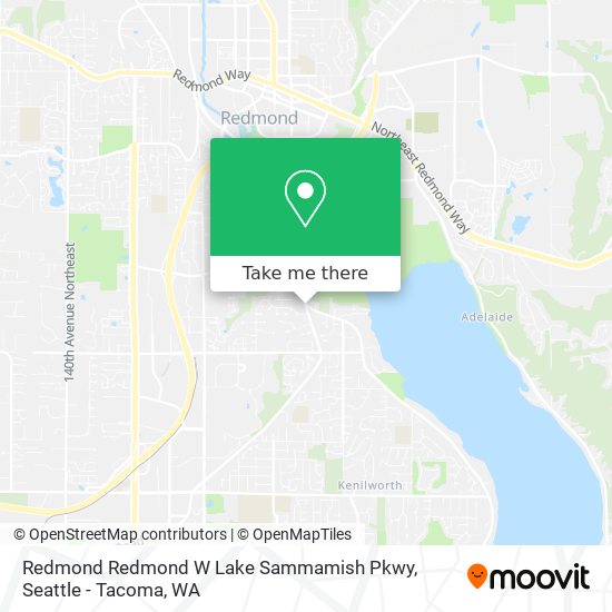 Mapa de Redmond Redmond W Lake Sammamish Pkwy