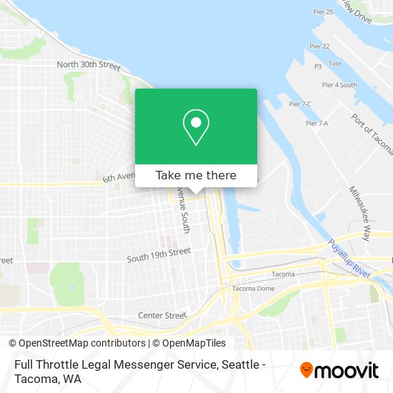 Full Throttle Legal Messenger Service map