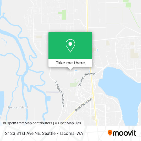 Mapa de 2123 81st Ave NE