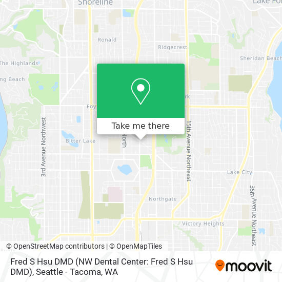 Mapa de Fred S Hsu DMD (NW Dental Center: Fred S Hsu DMD)