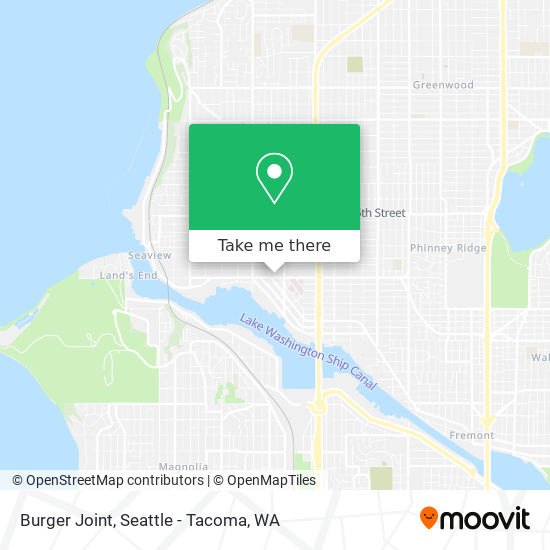 Mapa de Burger Joint