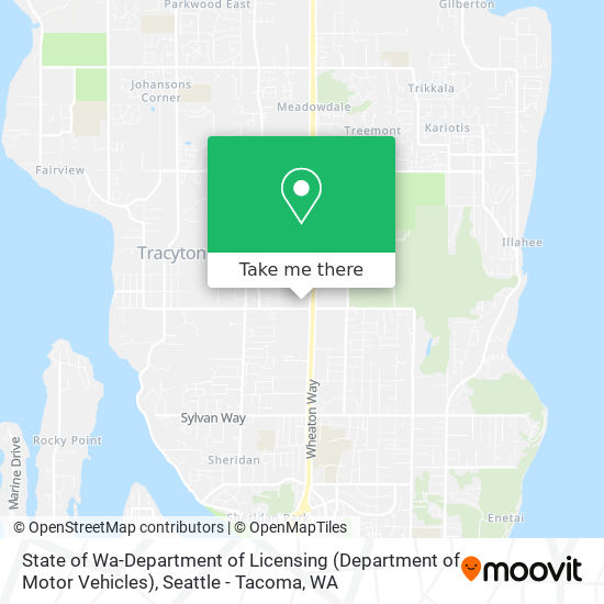 Mapa de State of Wa-Department of Licensing (Department of Motor Vehicles)