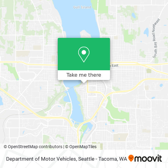 Department of Motor Vehicles map