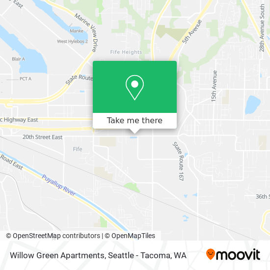 Willow Green Apartments map