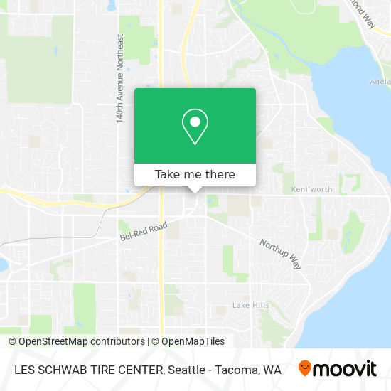 LES SCHWAB TIRE CENTER map