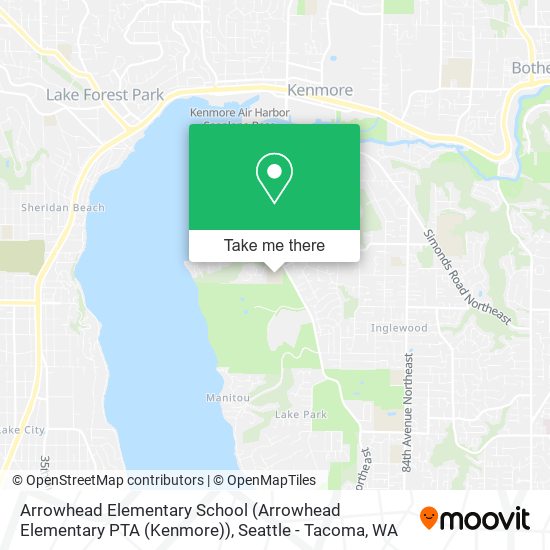 Arrowhead Elementary School (Arrowhead Elementary PTA (Kenmore)) map