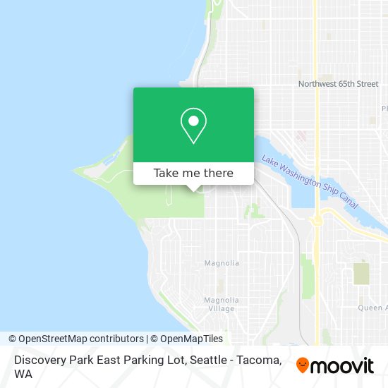 Discovery Park East Parking Lot map