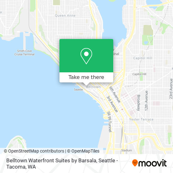 Mapa de Belltown Waterfront Suites by Barsala