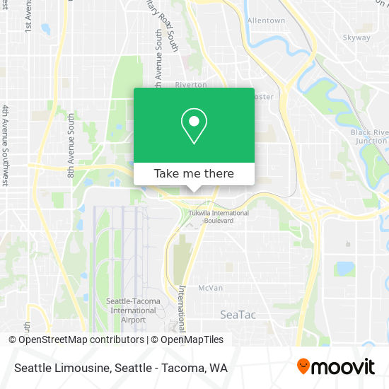 Mapa de Seattle Limousine