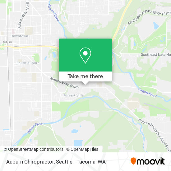 Mapa de Auburn Chiropractor