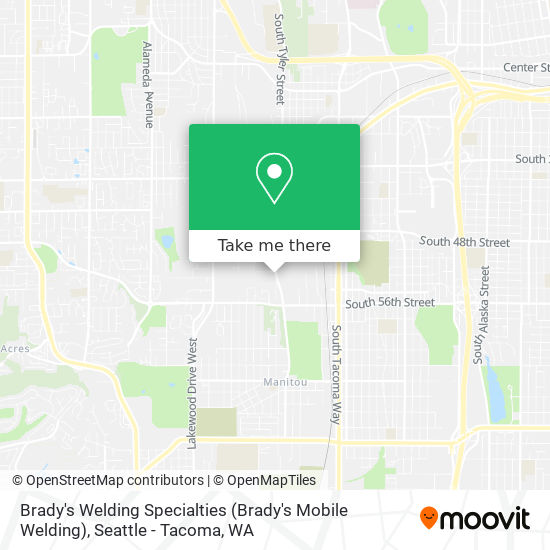 Mapa de Brady's Welding Specialties