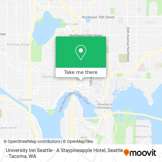 University Inn Seattle - A Staypineapple Hotel map
