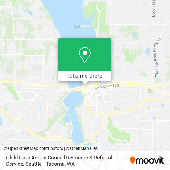 Child Care Action Council Resource & Referral Service map