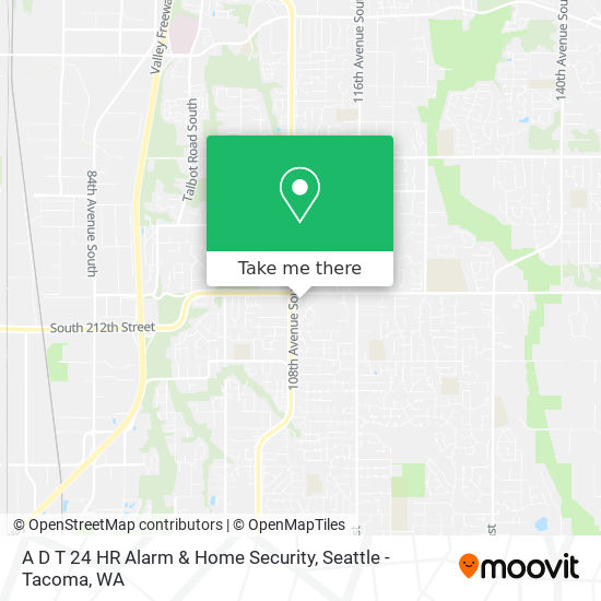 Mapa de A D T 24 HR Alarm & Home Security