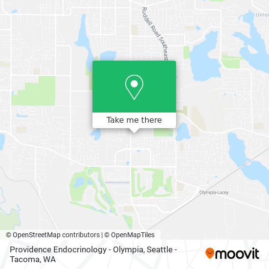 Mapa de Providence Endocrinology - Olympia