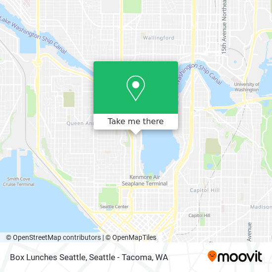 Mapa de Box Lunches Seattle